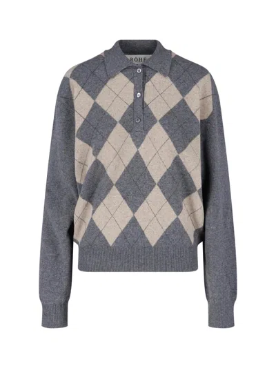 ROHE WOOL BLEND POLO