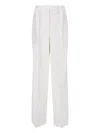 Rohe Róhe High-waisted Straight-leg Trousers With Pleated Front In White
