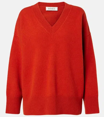 Rohe Róhe Wool-blend Sweater In Orange