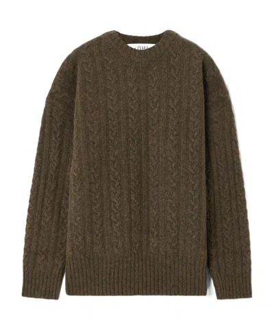 Rohe Wool-blend Turtleneck Sweater In Green