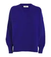 Rohe Wool-blend V-neck Sweater In Blue