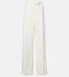 Rohe Róhe Wool-blend Wide-leg Pants In White