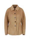 Rohe Wool Button Jacket In Brown