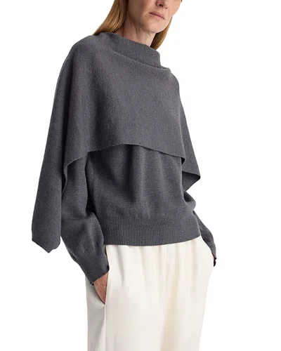 Rohe Wool Cape Sweater In Gray
