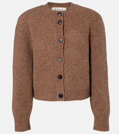 Rohe Wool Cardigan In Brown
