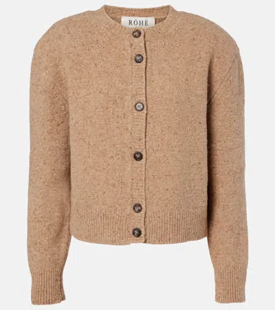 Rohe Wool Cardigan In Brown