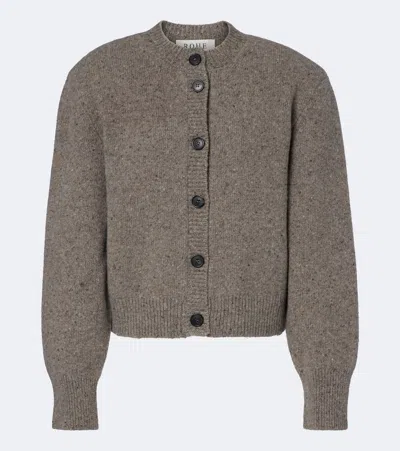 Rohe Róhe Wool Cardigan In Gray