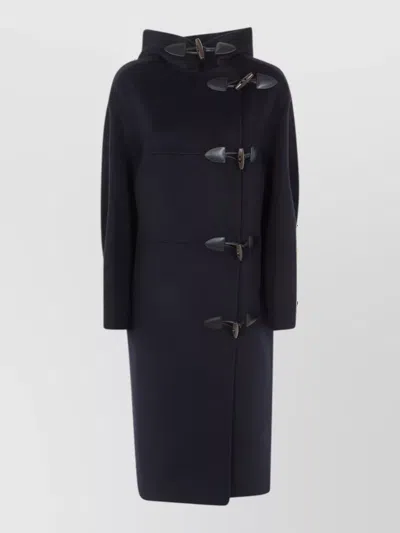 Rohe Wool Cashmere Duffel Coat In Blue