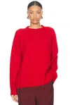 Rohe Wool-cashmere Oversized Sweater In Bright Red