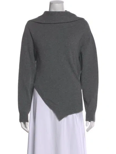 Pre-owned Rohe Wool Cowl Neck Sweater W/ Tags In Gray