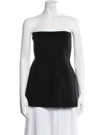 Pre-owned Rohe Wool Crew Neck Top In Black