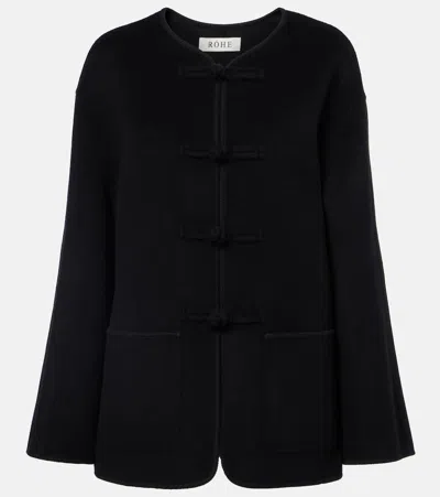 Rohe Róhe Wool Jacket In Black