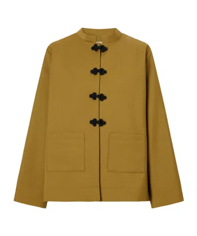 Rohe Virgin Wool And Mohair-blend Jacket In Orange