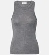 Rohe Róhe Wool Jersey Tank Top In Gray