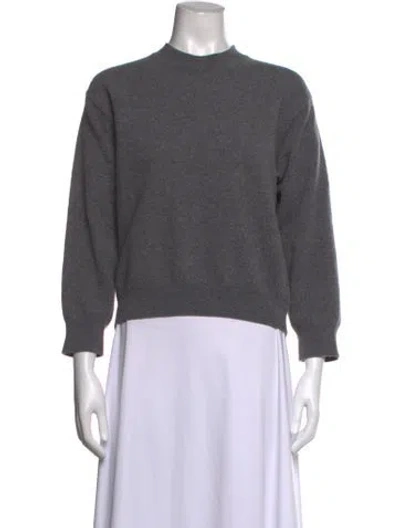 Pre-owned Rohe Wool Mock Neck Sweater In Grey