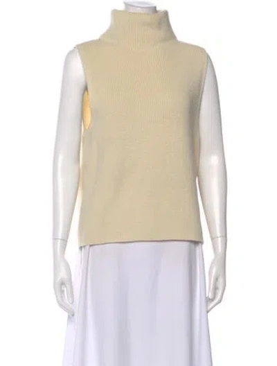 Pre-owned Rohe Wool Mock Neck Sweater In Neutral