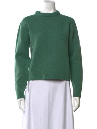 Pre-owned Rohe Wool Mock Neck Sweater W/ Tags In Green