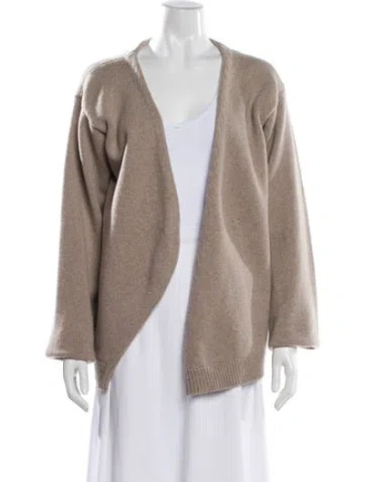Pre-owned Rohe Wool Open Front Sweater In Neutral