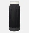 Rohe Róhe Wool Pencil Skirt In Gray