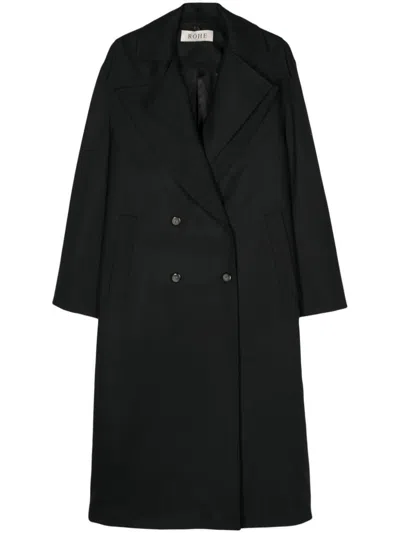 ROHE RÓHE WOOL TAILORING SCARF COAT