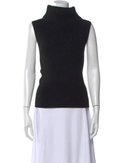 Pre-owned Rohe Wool Turtleneck Sweater In Black