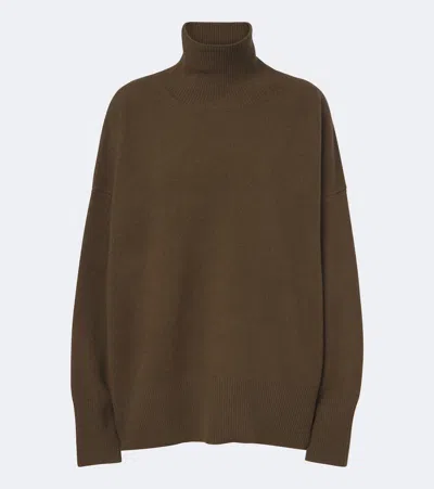 Rohe Róhe Wool Turtleneck Sweater In Green