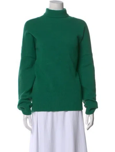 Pre-owned Rohe Wool Turtleneck Sweater W/ Tags In Green