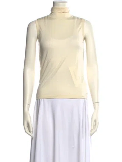 Pre-owned Rohe Wool Turtleneck Top In Neutral