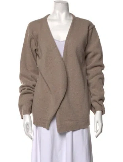 Pre-owned Rohe Wool V-neck Sweater In Neutrals