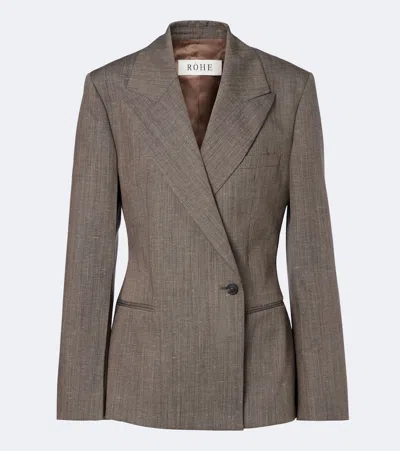 ROHE RÓHE WOOL-BLEND BLAZER