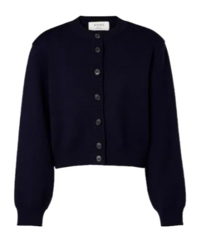 Rohe Wool-blend Cardigan In Black