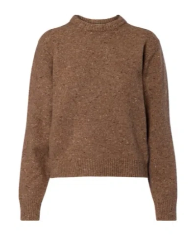 Rohe Wool-blend Mouliné Sweater In Brown