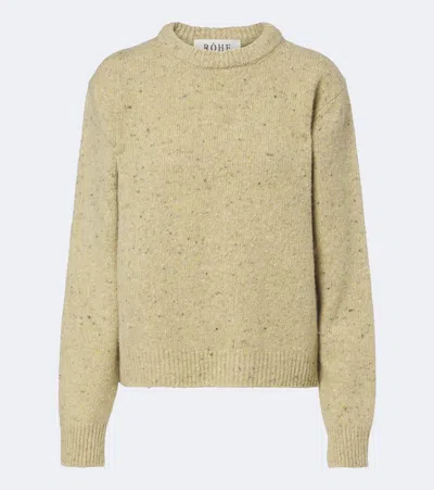 Rohe Wool-blend Sweater In Yellow