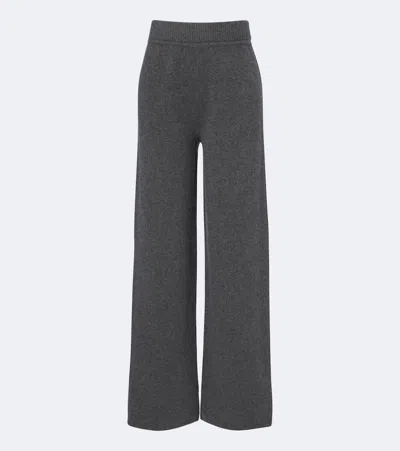 Rohe Róhe Wool-blend Wide-leg Pants In Grey