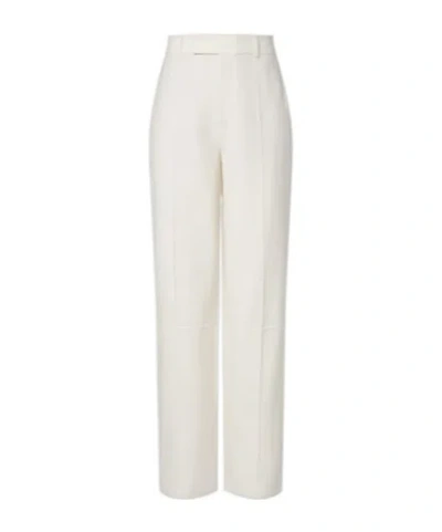 Rohe Wool-blend Wide-leg Pants In White