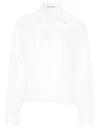 Rohe Reinvented Tuxedo Wrap Shirt In White