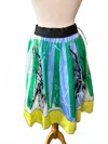 Rohka 24 Gonna Arricata Skirt In Bee Blue - Taffeta In Multi