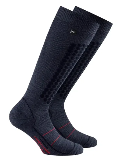 Rohner Thermal Patterned Socks In Blue