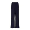 Roisin Linnane Women's Lexi Navy Wide Leg Trousers In Blue