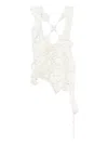 Roisin Pierce Floral-embroidered Top In White