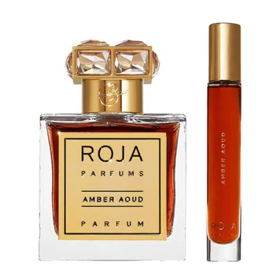 Roja Parfums Unisex Amber Aoud Gift Set Fragrances 5056663802890 In Red