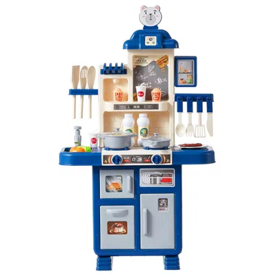 Rojays Kids Kitchen Playset, Toddler Kitchen With Cooking Stove With Steam, Sounds And Lights, Play Kitchen