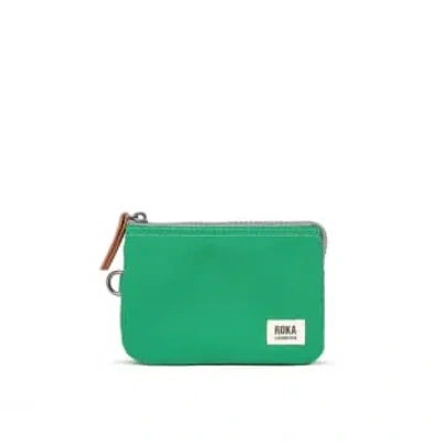 Roka Carnaby Small Sustainable Wallet In Green