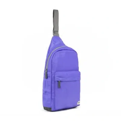 Roka Cross Body Shoulder Scooter Bag Willesden B Xl Recycled Repurposed Sustainable Nylon In Simple Purpl In Purple