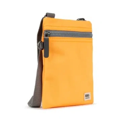 Roka Cross Body Shoulder Swing Pocket Bag Chelsea Recycled Repurposed Sustainable Nylon In Sorbet In Orange
