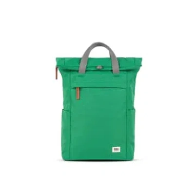 Roka Finchley A Medium Recycled Canvas Backpack In Green