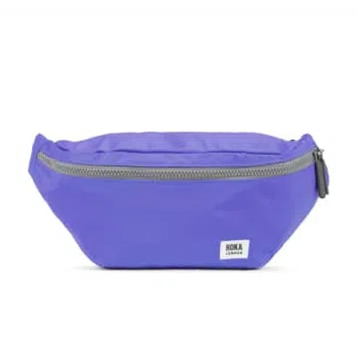 Roka London Cross Body Shoulder And Waist Bag Jubilee Sustainable Nylon In Simple Purple Medium Recy