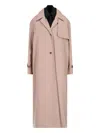 Rokh Beige Double Layer Trench Coat
