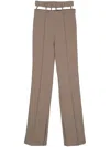 Rokh Belt-detail Straight Trousers In 褐色