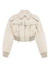 Rokh Broken Bomber Jacket In 中性色